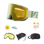 Skibrille - Verspiegelte magnetische Wechselscheibe, Antibeschlag