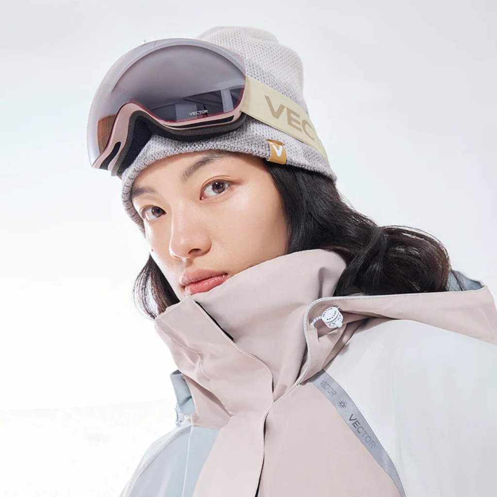 Ski Goggles for Glasses - Mirrored Interchangeable Lens