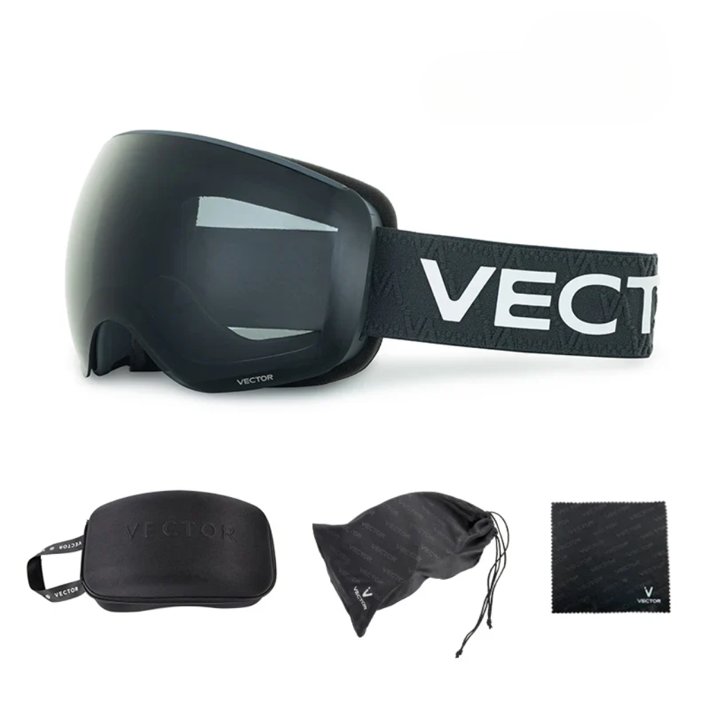 Ski Goggles for Glasses - Mirrored Interchangeable Lens