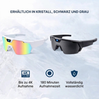 Ski Goggles with Camera - 4K Action Cam for Skiing & Snowboarding