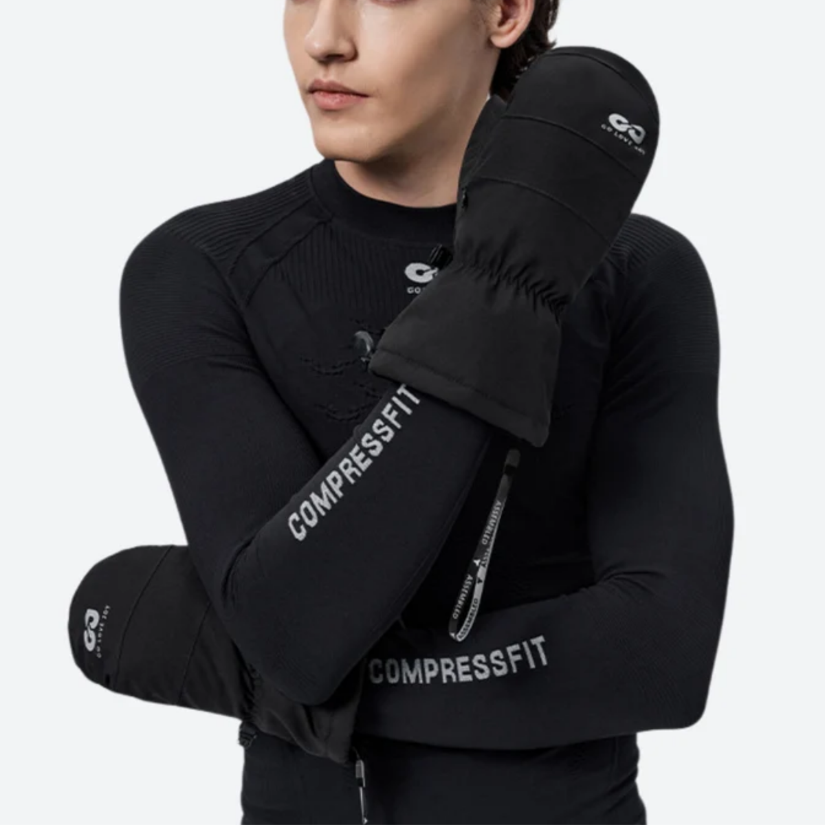 Ski Mitten Gloves Women's & Men's - Waterproof & Warm with Touchscreen Thumb