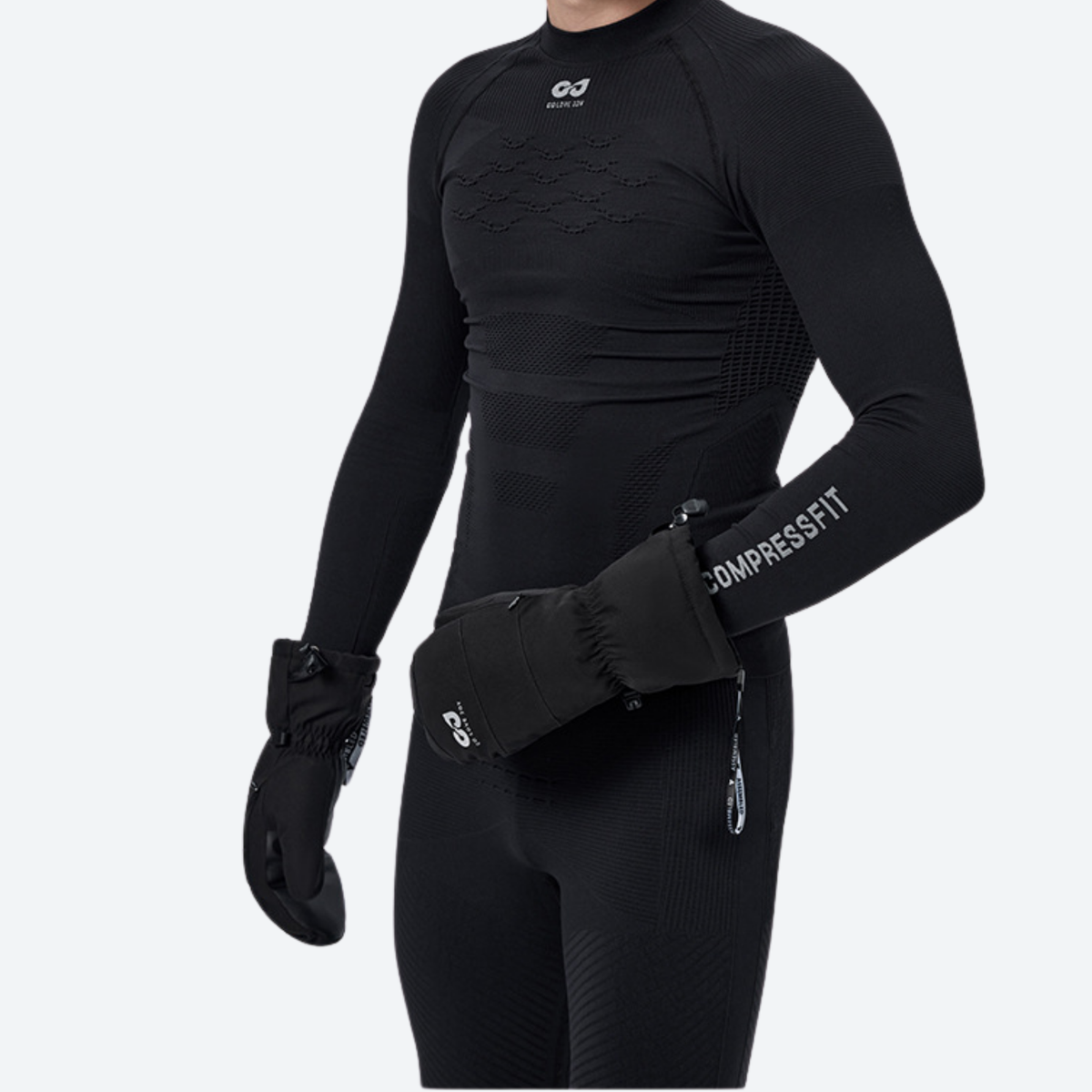 Ski Mitten Gloves Women's & Men's - Waterproof & Warm with Touchscreen Thumb