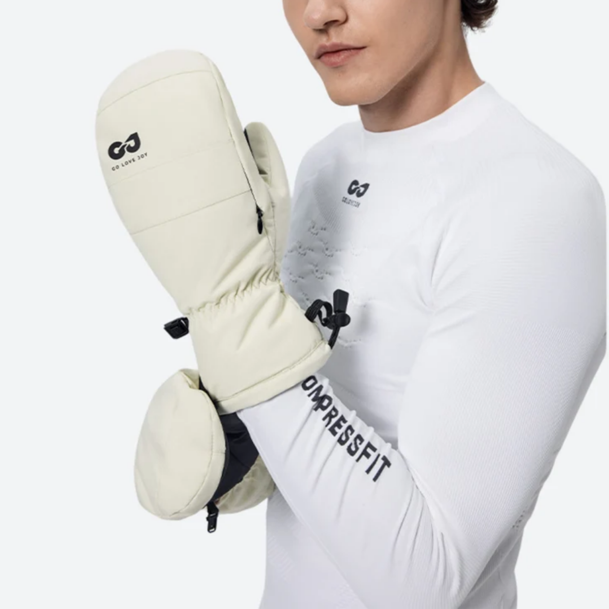 Ski Mitten Gloves Women's & Men's - Waterproof & Warm with Touchscreen Thumb