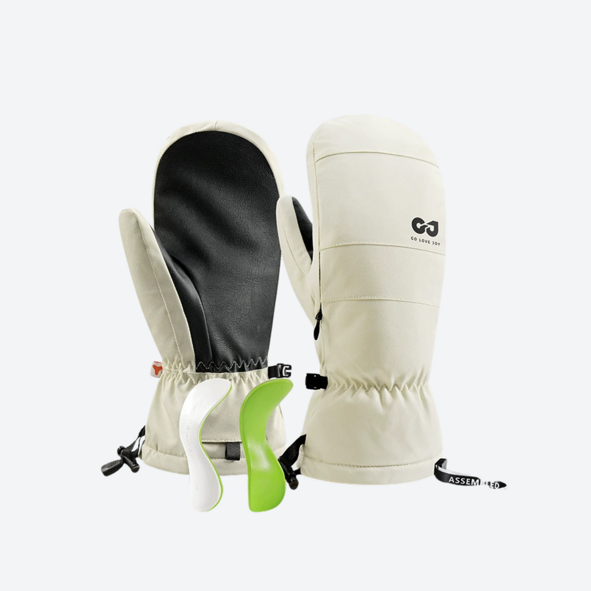 Ski Mitten Gloves Women's & Men's - Waterproof & Warm with Touchscreen Thumb