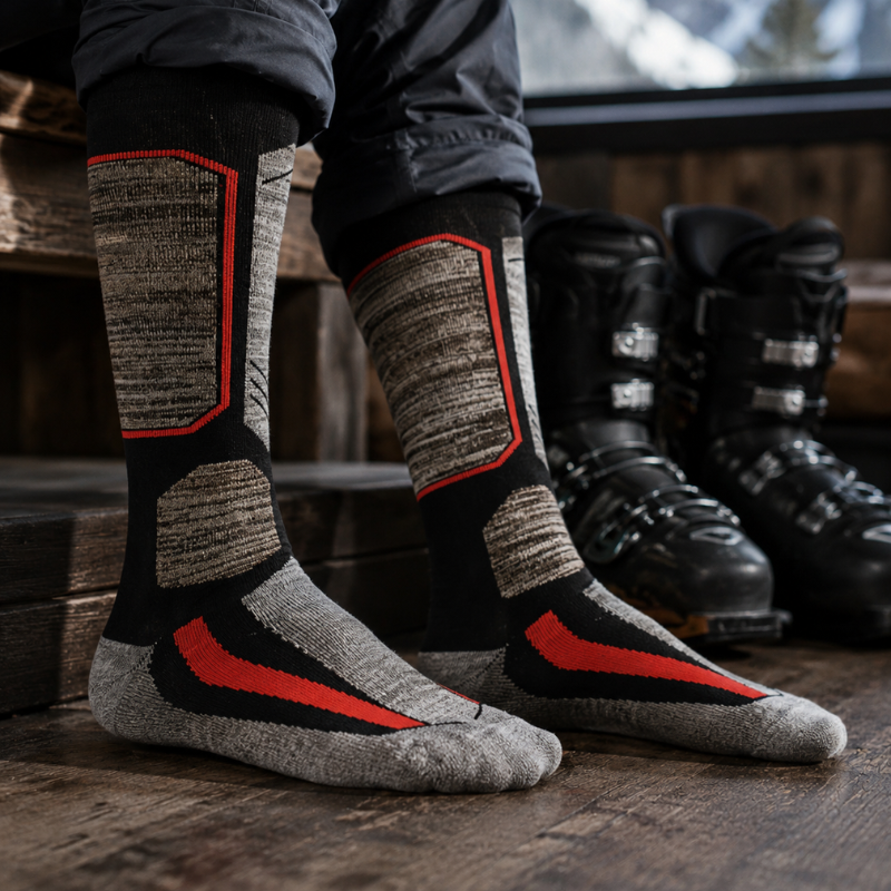 Ski Socks for Men & Women - Warm Thermal for Ski & Snowboard