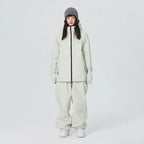 Ski Suit - Ski Jacket & Pants Set for Snowboard-Frozenoir-Beige-xs-