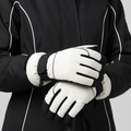 Thermal Ski Gloves - Warm & Snowproof for Winter-Frozenoir-Beige-Eine Größe-