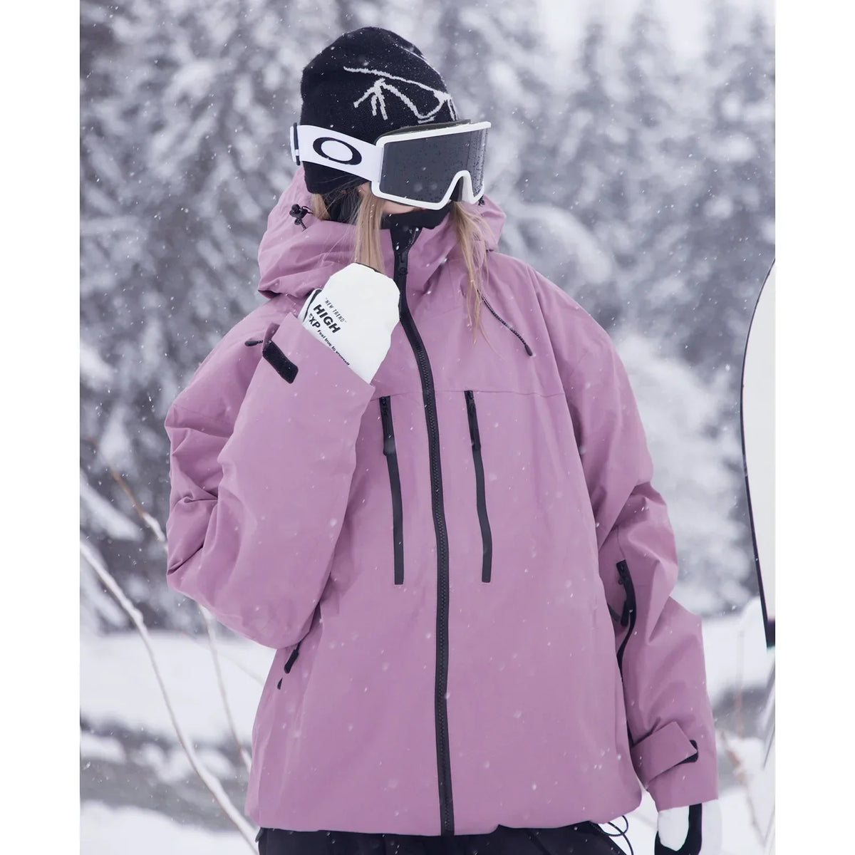 Unisex Hooded Ski Jacket for Snowboard & Outdoor-Frozenoir-