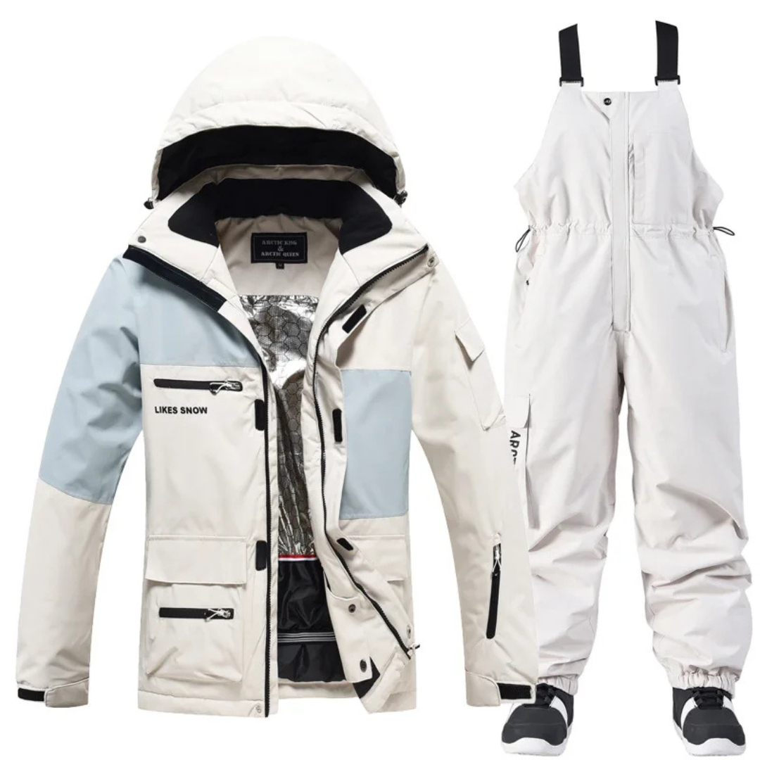 Unisex Ski Suit - Loose Fit Ski Jacket & Pants Set-Frozenoir-