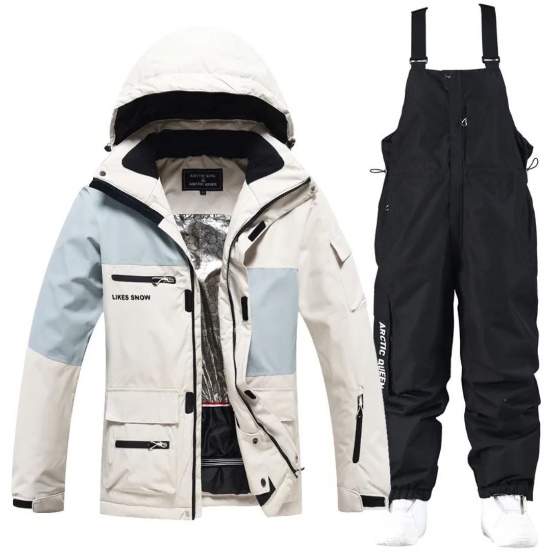 Unisex Ski Suit - Loose Fit Ski Jacket & Pants Set-Frozenoir-