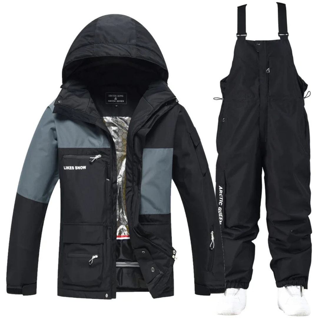 Unisex Ski Suit - Loose Fit Ski Jacket & Pants Set-Frozenoir-