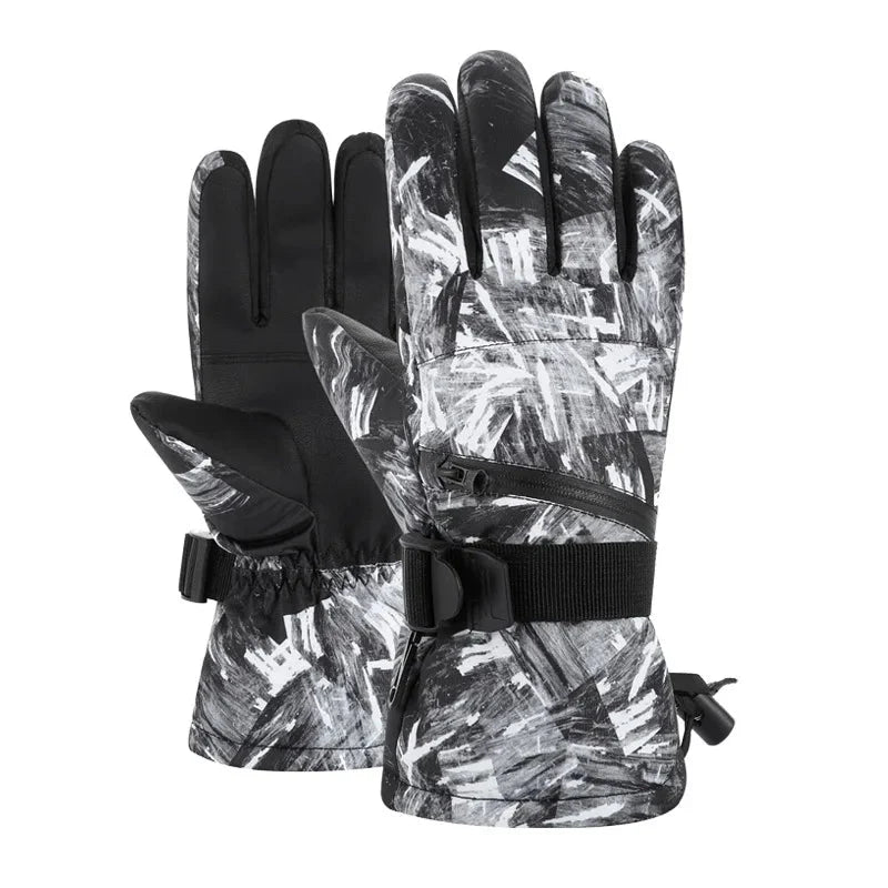 Warm Ski Gloves - Max Protection for Ski & Snowboard-Frozenoir-Black-s-