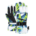 Warm Ski Gloves - Max Protection for Ski & Snowboard-Frozenoir-Green-s-