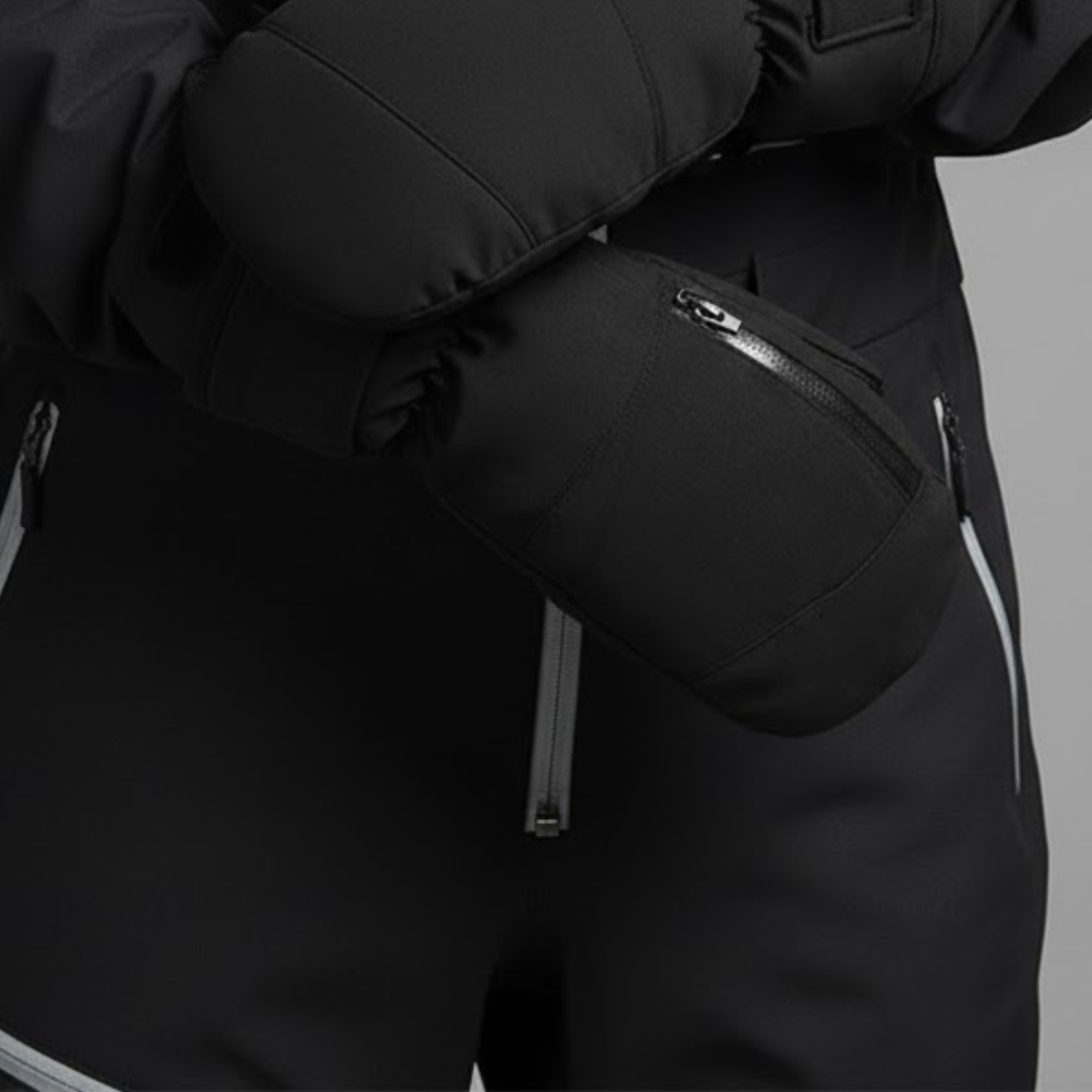 Waterproof Ski Gloves for Ski & Snowboard-Frozenoir-Black-m-