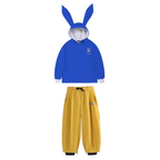 Wasserdichter Snowboardanzug Damen - Süßer Hasenohren-Anorak und Hose