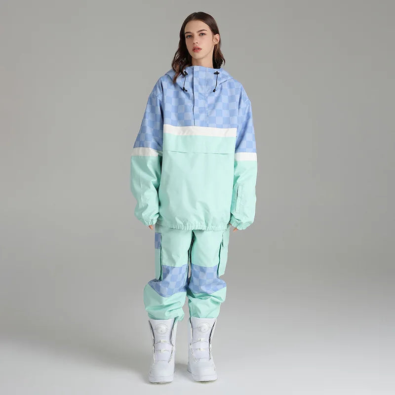Women's 2-Piece Ski Suit - Ski Jacket & Pants Set-Frozenoir-