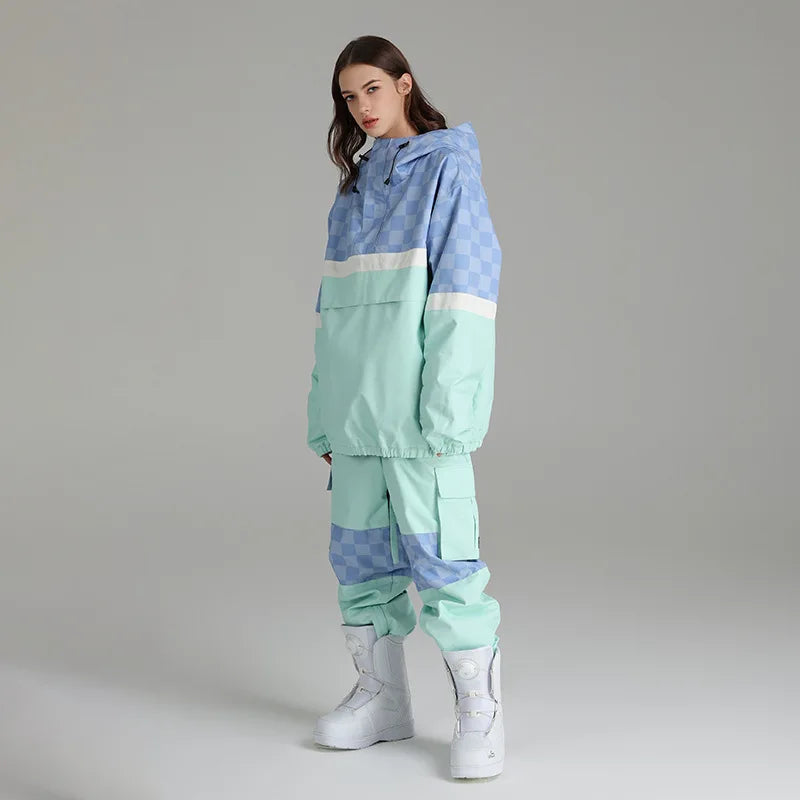 Women's 2-Piece Ski Suit - Ski Jacket & Pants Set-Frozenoir-