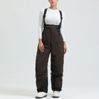 Women's Baggy Ski Pants - Waterproof & Loose for Snow-Frozenoir-Dark Brown-s-