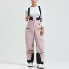 Women's Baggy Ski Pants - Waterproof & Loose for Snow-Frozenoir-Pink-s-