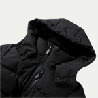 Women's Belted Ski Parka - Insulated Ladies Ski Coat, Black-Frozenoir-