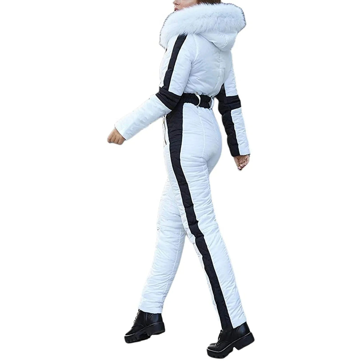 Women's Belted Ski Suit - Stylish & Warm for Ladies-Frozenoir-