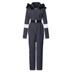 Women's Belted Ski Suit - Stylish & Warm for Ladies-Frozenoir-