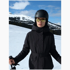 Women's Black Ski Jacket | Insulated & Warm, Hooded