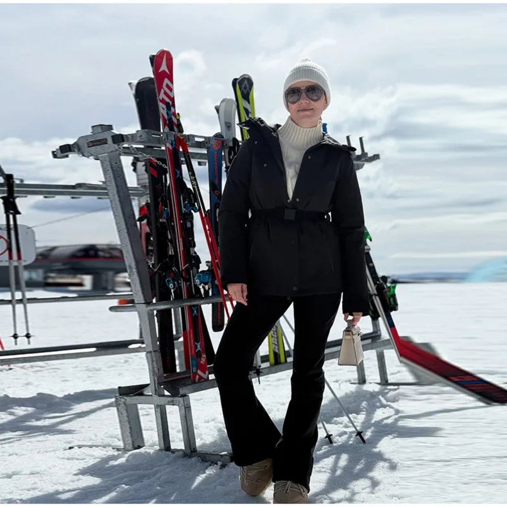 Women's Black Ski Jacket | Insulated & Warm, Hooded