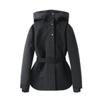 Women's Black Ski Jacket | Insulated & Warm, Hooded