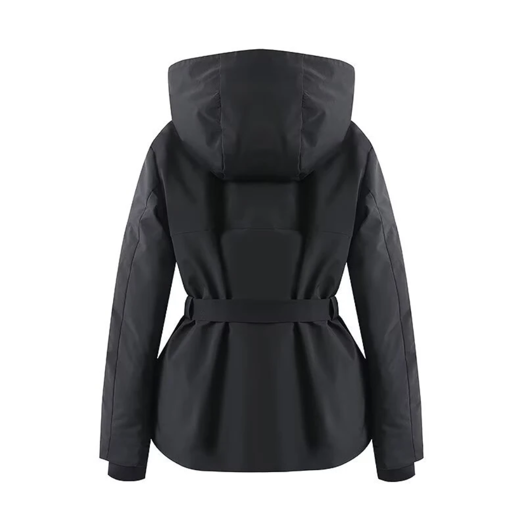 Women's Black Ski Jacket | Insulated & Warm, Hooded