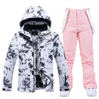 Women's Black Ski Suit - Warm & Waterproof for Winter-Frozenoir-Black/Pink-xs-