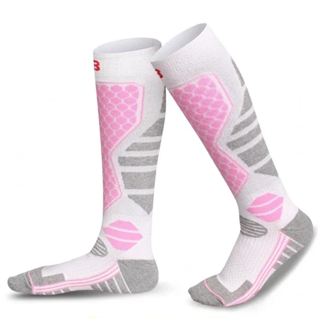 Women's Compression Ski Socks - Warm Knee-High for Snowboard