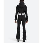 Women's One Piece Ski Suit - Striped & Hooded for Ladies-Frozenoir-