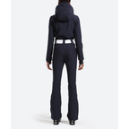 Women's One Piece Ski Suit - Striped & Hooded for Ladies-Frozenoir-
