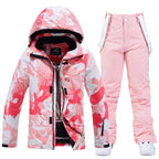 Women's Pink Ski Suit - Warm & Waterproof for Winter-Frozenoir-Pink-xs-