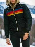 Women's Plush Wintersport Jacket - Hooded Fleece Coat-Frozenoir-Black-xs-