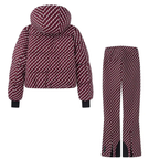 Women's Red Ski Suit - Two-Piece Jacket & Pants Set