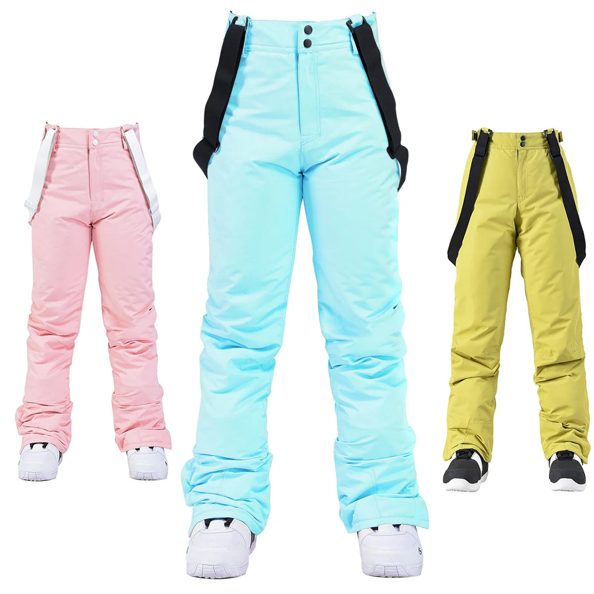 Women's Ski Pants - Insulated & Waterproof for Snow-Frozenoir-