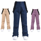 Women's Ski Pants - Insulated & Waterproof for Snow-Frozenoir-