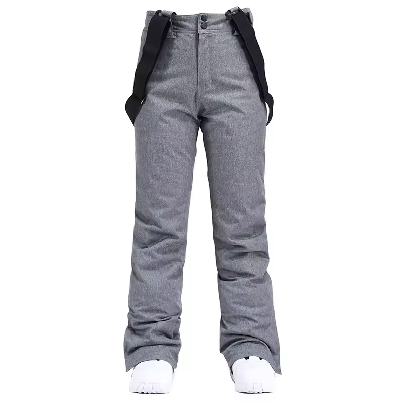 Women's Ski Pants - Insulated & Waterproof for Snow-Frozenoir-Gray-xs-