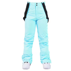 Women's Ski Pants - Insulated & Waterproof for Snow-Frozenoir-Light Blue-xs-