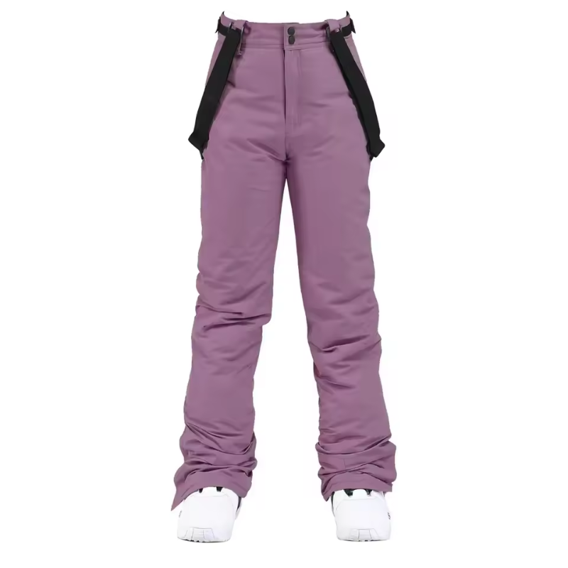 Women's Ski Pants - Insulated & Waterproof for Snow-Frozenoir-Purple-xs-