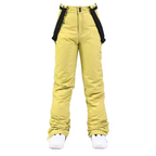Women's Ski Pants - Insulated & Waterproof for Snow-Frozenoir-Yellow-xs-