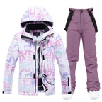 Women's Ski Suit - Warm & Stylish for Ladies-Frozenoir-Purple/Violet-xs-