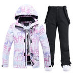 Women's Ski Suit - Warm & Stylish for Ladies-Frozenoir-Purple/Black-xs-