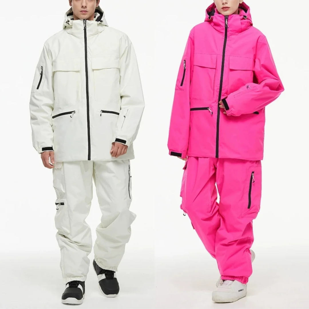 Women's Ski Suit - Waterproof Ski Jacket & Pants Set-Frozenoir-