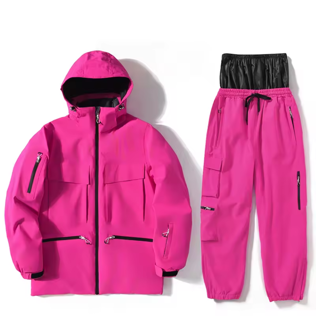 Women's Ski Suit - Waterproof Ski Jacket & Pants Set-Frozenoir-