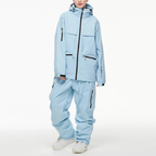 Women's Ski Suit - Waterproof Ski Jacket & Pants Set-Frozenoir-Sky Blue-s-