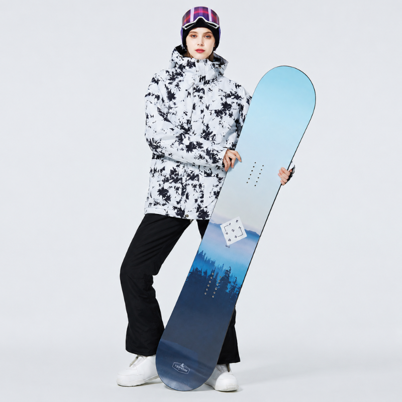 Women's Black Ski Suit - Warm & Waterproof for Winter
