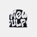 Y2K Graphic Beanie - Printed Knit Hat-Frozenoir-Black-